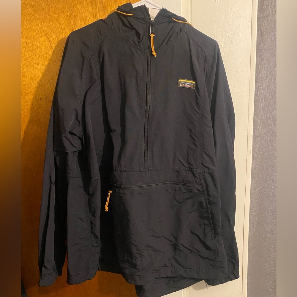 LL Bean 3/4 Zip rain coat